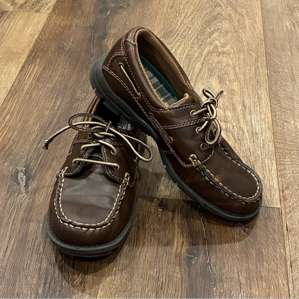 Madison Avenue Brown Loafers Dress Shoes Size 3 Boy
